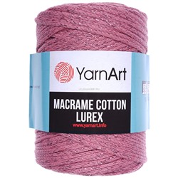 Macrame cotton lurex